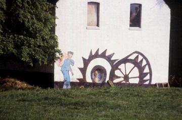 Foto van Vurtense Molen<br />Vurtenmolen, Koersel (Beringen), Foto: Marnix Bogaert, Marke, 23.05.1992 | Database Belgische molens
